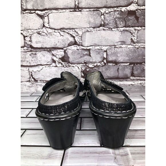 ALEGRIA Lara Pewter Mosaic LAR-780 Slip-On Comfort Sandals Women Sz 38EU/7.5M US - Picture 5 of 16